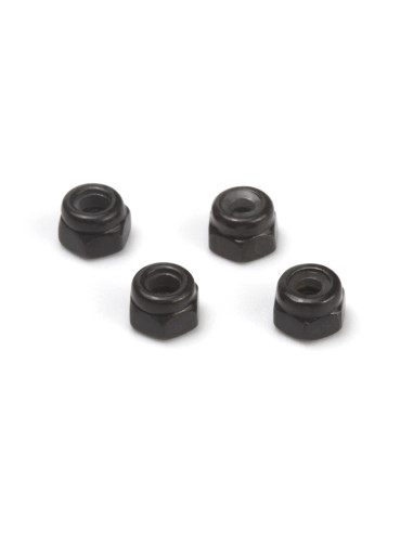 Lock Nut M2 (Black/4pcs)