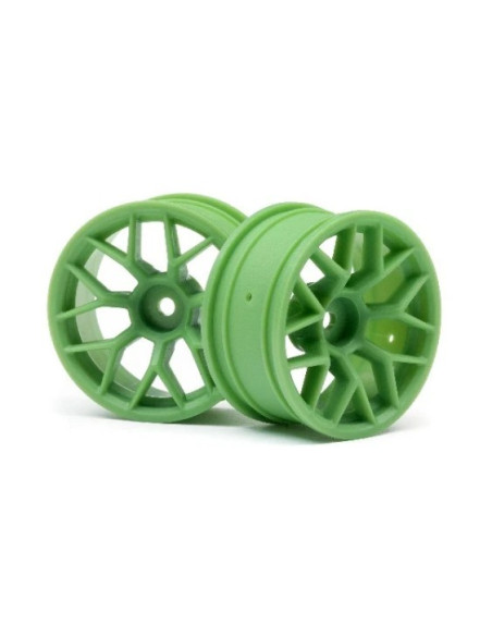 RTR WHEEL 26MM GREEN (6MM OFFSET/2PCS)