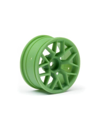 RTR WHEEL 26MM GREEN (6MM OFFSET/2PCS)
