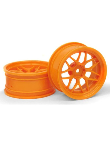 TECH 7 WHEEL ORANGE (6MM/2PCS)