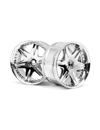 LP35 WHEEL WORK LS406 CHROME (2pcs)