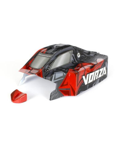TRIMMED & PRINTED VB2 1:8TH FLUX BUGGY BODY (RED)