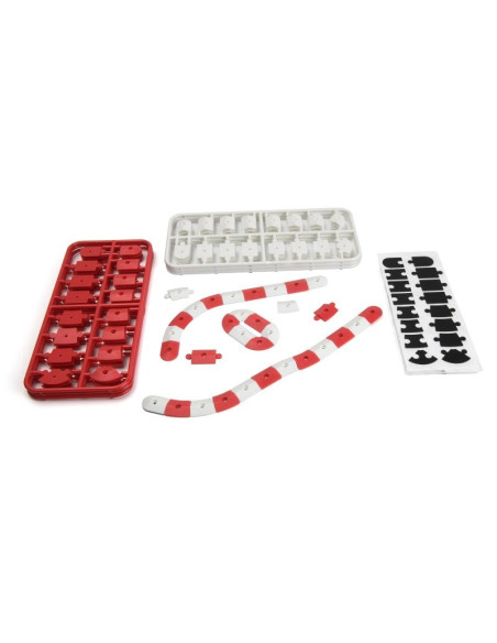 nanoTTR Curb Set  Red and White