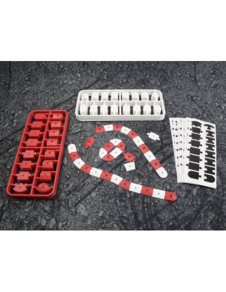 nanoTTR Curb Set  Red and White