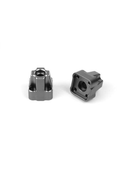 Aluminum Rear Hub Set (Gunmetal-2pcs)
