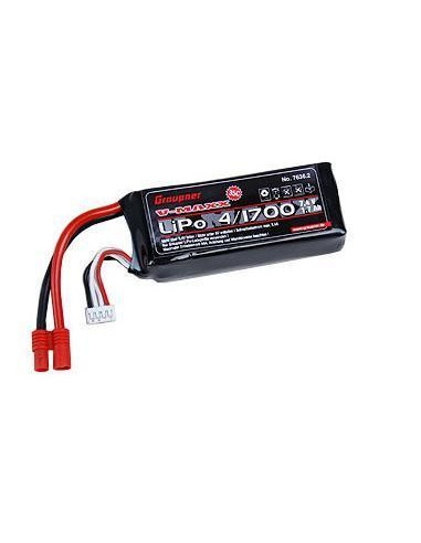 Batería Lipo V-MAXX 4/1700 14.8v 1,7Ah 3G 3,5 35C de Graupner