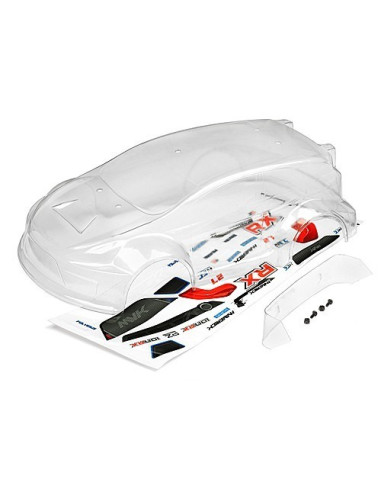 CLEAR RALLY BODY WITH DECALS (ION RX)