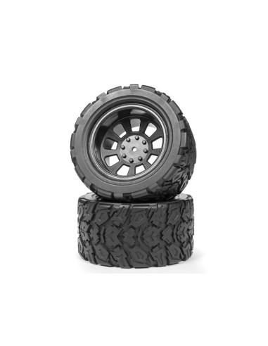 MOUNTED TIRES AND WHEELS