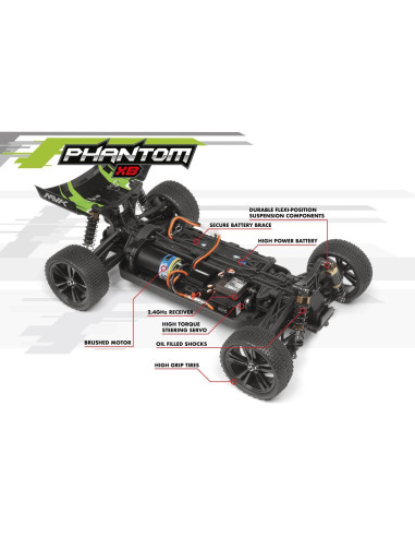 MAVERICK PHANTOM XB 1/10 RTR ELECTRIC BUGGY