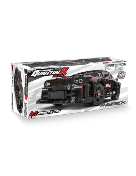 QuantumR Flux 4S 1/8 4WD Muscle Car - Black/Red
