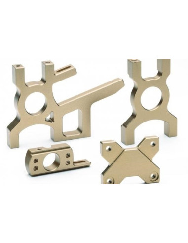 Machined Aluminum Motor & Diff Mount Set