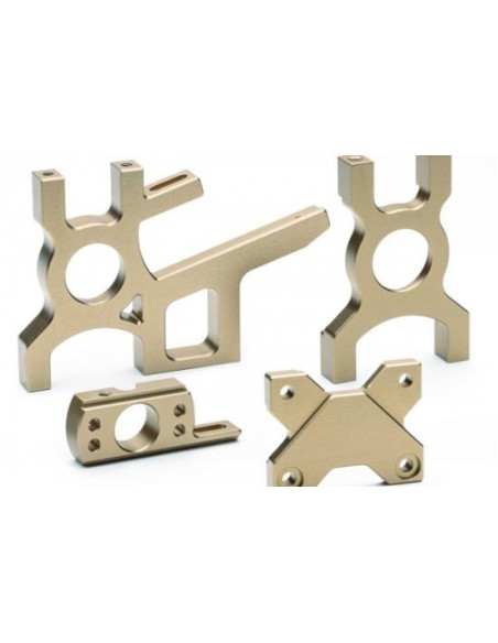 Machined Aluminum Motor & Diff Mount Set