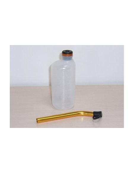 Biberón CPV 350 ml. Cuello metálico Dorado