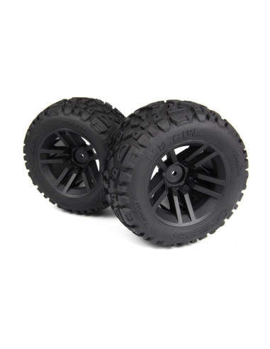Mounted MixBlok Tire on XT Wheel (Black/2pcs)