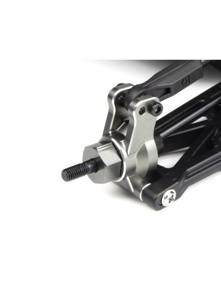 Aluminum Rear Hub Set (Grey/2pcs)