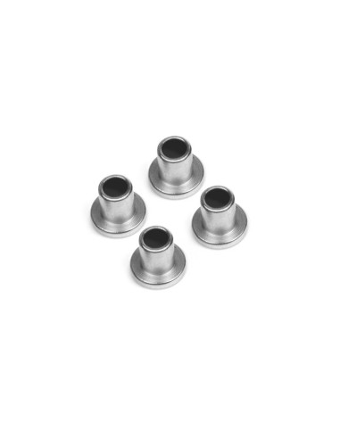 Top Hat Bushing (Silver/4pcs)
