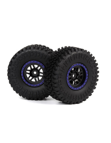 Assembled Wheel & Tyre (Blue-2pcs)