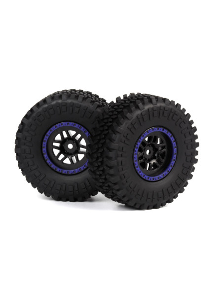 Assembled Wheel & Tyre (Blue-2pcs)