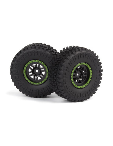 Assembled Wheel & Tyre (Green-2pcs)
