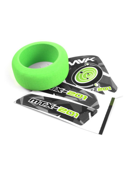 MTX201 Transmitter Wheel Foam & Decals (Green)