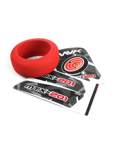 MTX201 Transmitter Wheel Foam & Decals (Red)