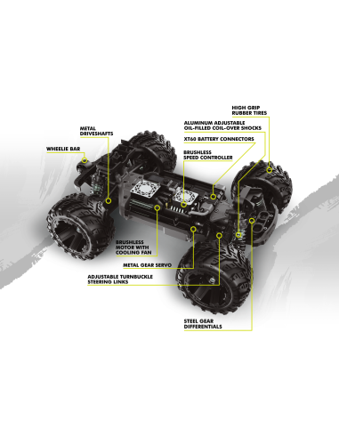 Maverick RC Qbit MT Pro 1/16th Monster Truck -...