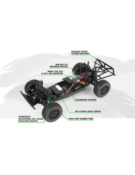 Maverick RC Microbe SC 1-24th Short Course - Green