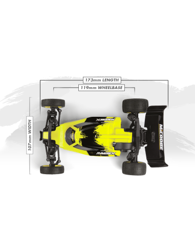 Maverick RC Microbe Flux 1-24th Buggy - Yellow