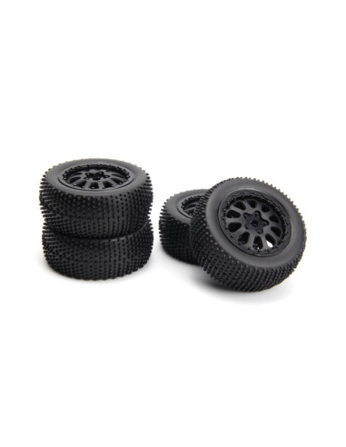Sidepin SC Wheel-Tyre Set (Black-Front-Rear)