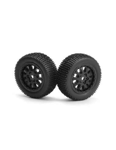 Sidepin SC Wheel-Tyre Set (Black-Front-Rear)