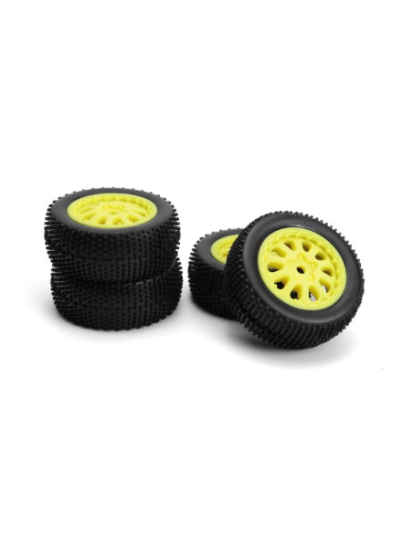 Sidepin SC Wheel-Tyre Set (Yellow-Front-Rear)