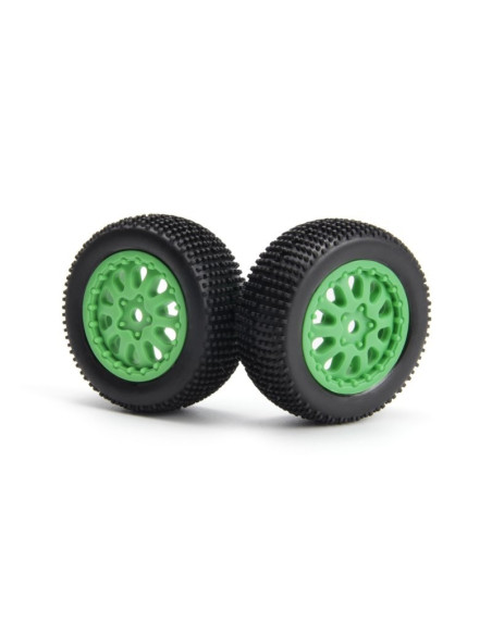 Sidepin SC Wheel-Tyre Set (Green-Front-Rear)