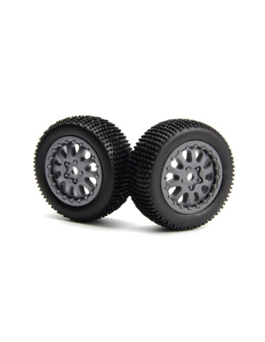 Sidepin SC Wheel-Tyre Set (Grey-Front-Rear)