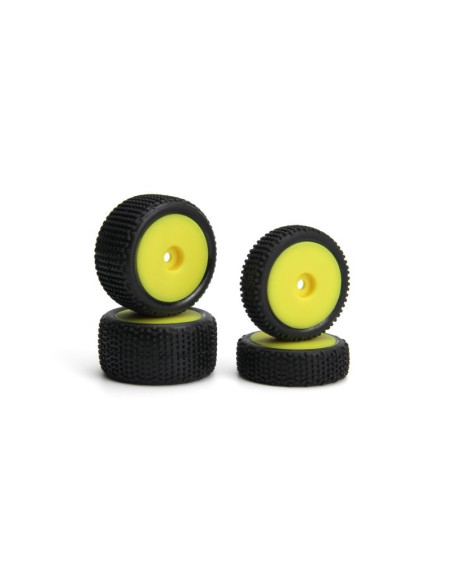 Sideline Buggy Wheel-Tire Set (Yellow-Front-Rear)