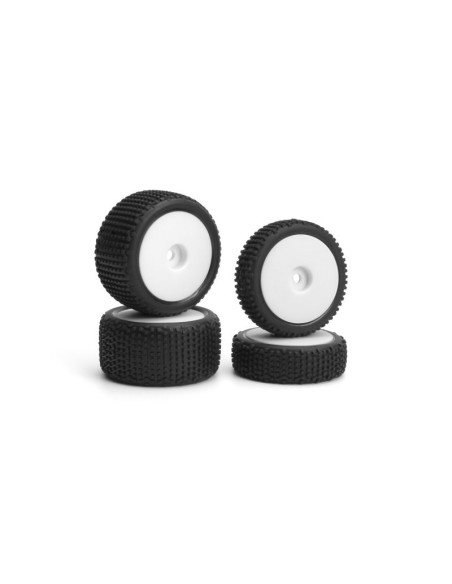 Sideline Buggy Wheel-Tire Set (White-Front-Rear)