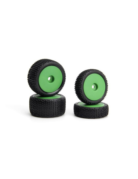 Sideline Buggy Wheel-Tire Set (Green-Front-Rear)