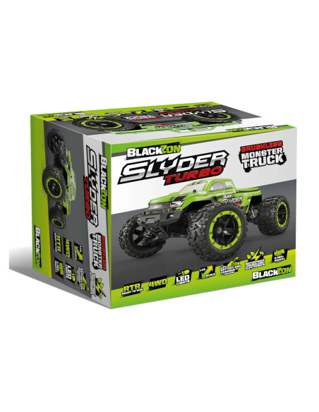 BLACKZON Slyder MT Turbo 1/16 4WD 2S Brushless - Green
