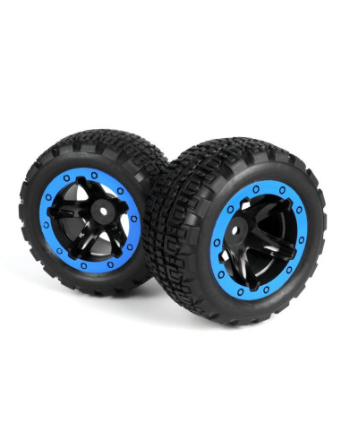 Slyder ST Wheels/Tires Assembled (Black/Blue)