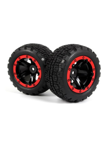 Slyder ST Wheels/Tires Assembled (Black/Red)