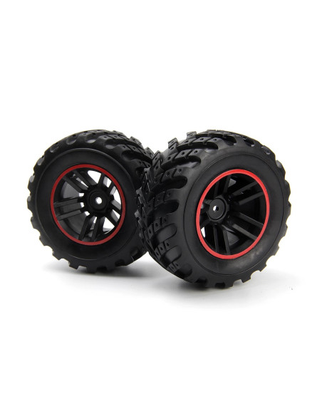Spryte Wheels/Tires Assembled (Black/Red)