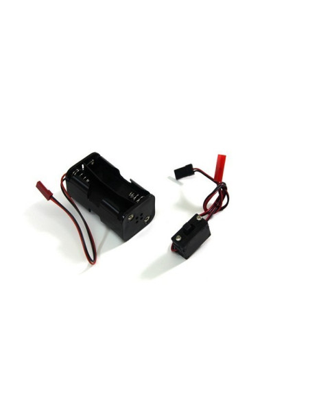 Battery Box with Switch f. Mignon Batteries