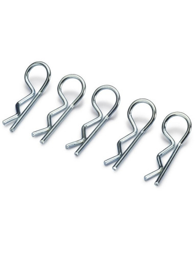 Body Clips medium/silver (10 pcs)