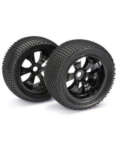 "Wheel Set LP Truggy ""Dirt"" schwarz 1:8 (2 pcs)"