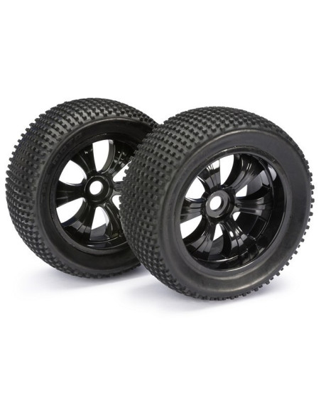 "Wheel Set LP Truggy ""Dirt"" schwarz 1:8 (2 pcs)"