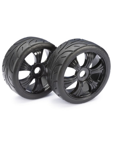 Wheel Set LP Buggy äStreetô black 1:8 (2 pcs)