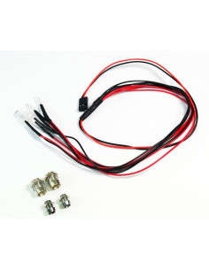 LED set white/red with...