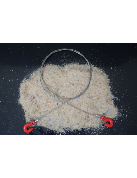 Steel wire rope with hooks 1:10
