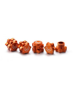 Wheel Hub Set 17mm orange (4)