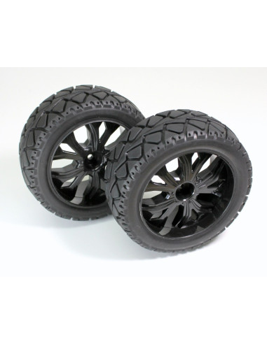 Truggy Tires 1:10 on-road front black (2)