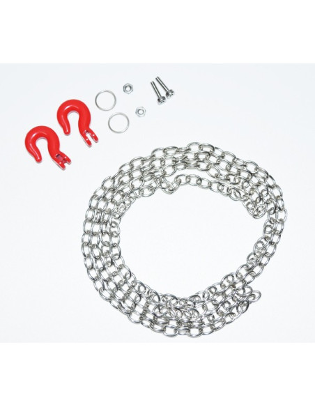 Steel chain and hook set 1:10